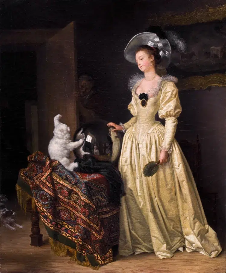 The Angora Cat, Marguerite Gérard, 1780