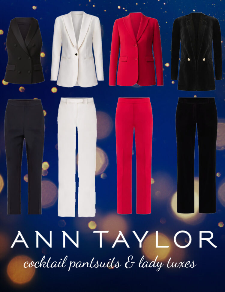Cocktail Pantsuit Ann Taylor cocktail pantsuits and lady tuxes