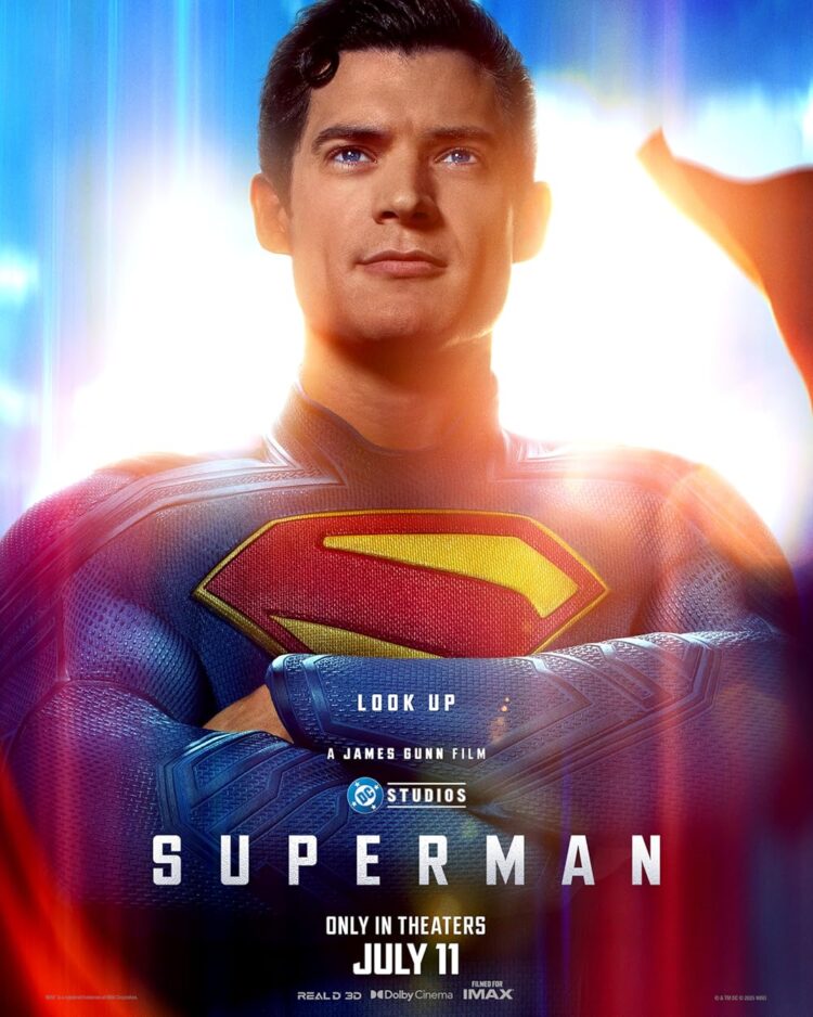 superman movie poster 2025