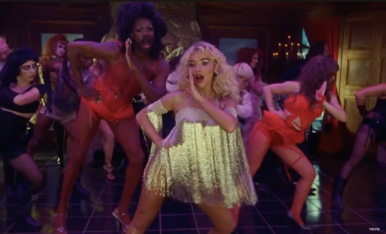sabrina carpenter tears video screenshot with coleman domingo