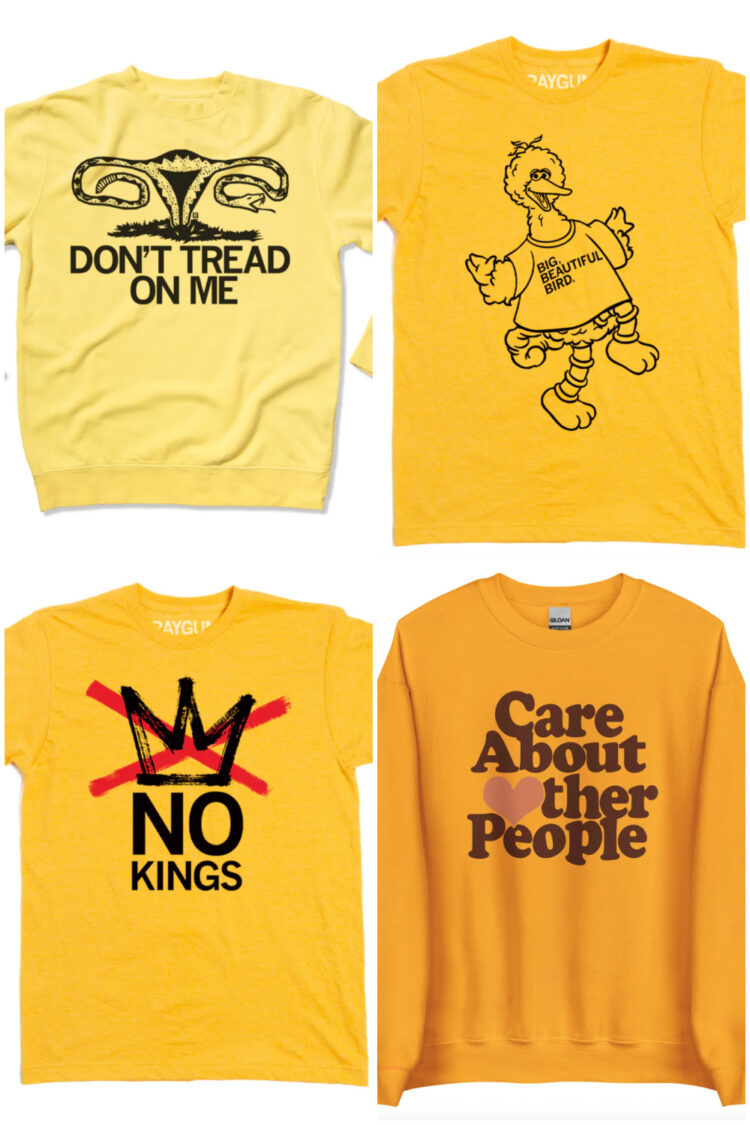 Wear yellow shirts for no kings
